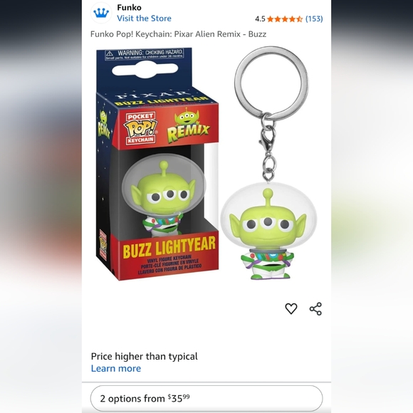 Pop! Keychain Alien Remix in Buzz Lightyear - Picture 5 of 5